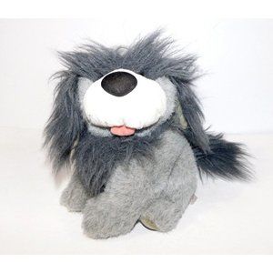 Vintage 1989 Ganz Heritage collection Gray Plush Sheepdog 9" Stuffed Sheep Dog